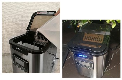 Výrobník ľadu 12 kg/deň – 3 veľkosti kociek, časovač