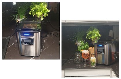 Výrobník ľadu 12 kg/deň – 3 veľkosti kociek, časovač