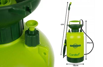 Ručný tlakový postrekovač GARDLOV 5 litrov – kompaktná sila pre vašu záhradu