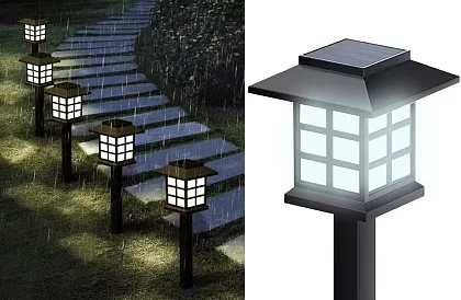 Solárne záhradné lampy – Lucerny - 6 kusov v sade