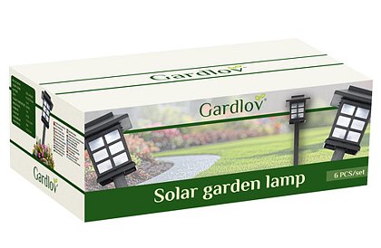Solárne záhradné lampy – Lucerny - 6 kusov v sade