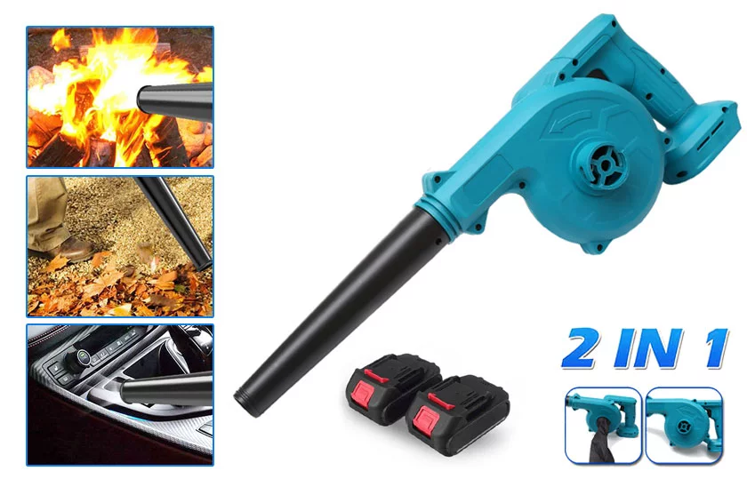 AKU fukar – vysávač na lístie + 2 batérie HAYAMI 1045