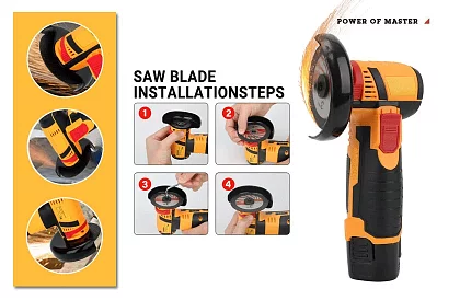 AKU uhlová mini brúska HAYAMI – 1023 – kufrík + 2 batérie