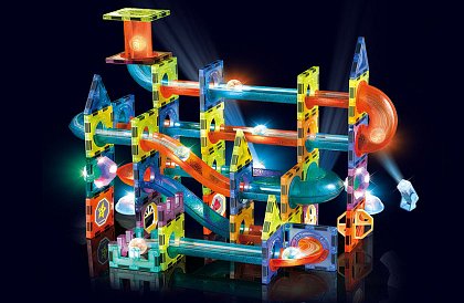 Vzdelávacia magnetická 3D stavebnica – 110 dielov