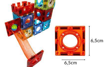 Vzdelávacia magnetická 3D stavebnica – 110 dielov