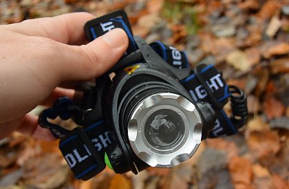 LED vodeodolná čelovka TA 309A - Zoom a dosvit až 500 metrov