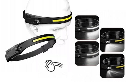 Univerzálna dobíjacia COB LED čelovka HeadLamp – 2 kusy