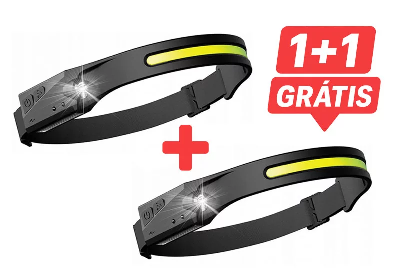 Univerzálna dobíjacia COB LED čelovka HeadLamp – 2 kusy
