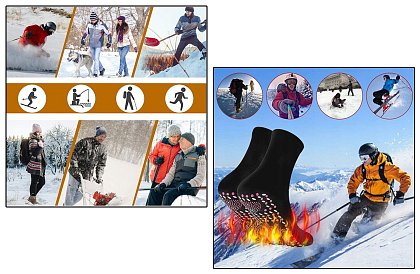 Samonahrievacie ponožky s turmalínom – 5 párov