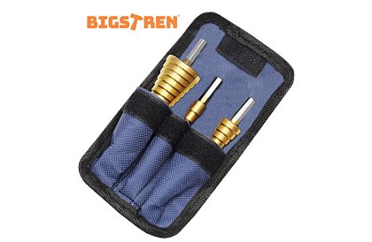 Sada kužeľových vrtákov na plech - 3ks