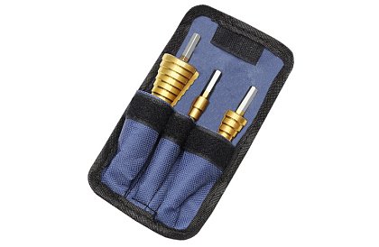 Sada kužeľových vrtákov na plech - 3ks