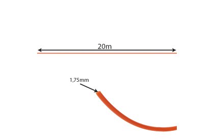 PLA filamenty – sada 20 ks x 20 m – mix farieb