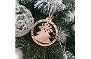 Drevené vianočné ozdoby – sada 10 kusov s povrázkom