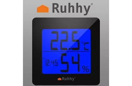 Digitálne hodiny s teplomerom a vlhkomerom