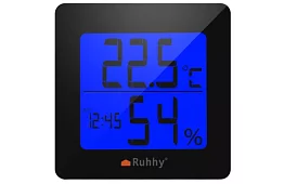 Digitálne hodiny s teplomerom a vlhkomerom