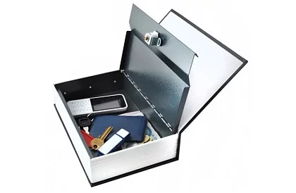 Trezor v tvare knihy - trezor ukrytý v knihe