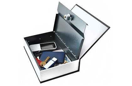 Trezor v tvare knihy - trezor ukrytý v knihe