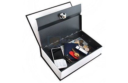 Trezor v tvare knihy - trezor ukrytý v knihe