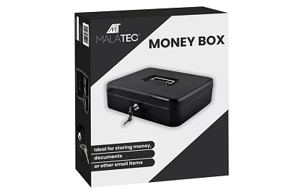 Veľká kovová pokladnička na peniaze