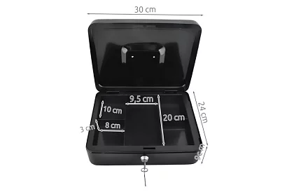 Veľká kovová pokladnička na peniaze