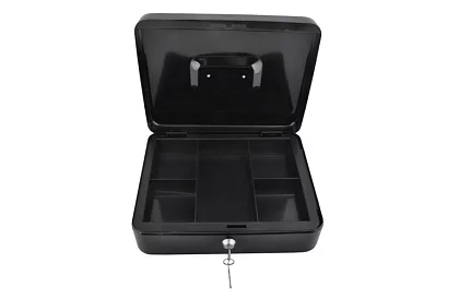 Veľká kovová pokladnička na peniaze