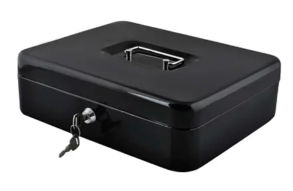 Veľká kovová pokladnička na peniaze