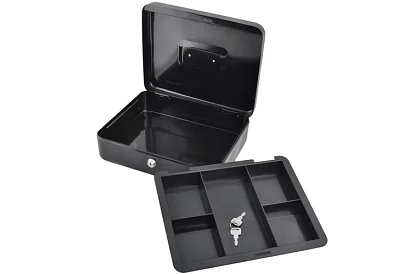 Veľká kovová pokladnička na peniaze