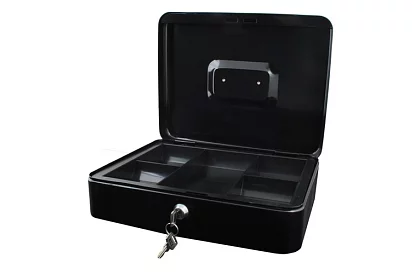 Veľká kovová pokladnička na peniaze