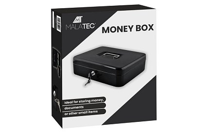 Veľká kovová pokladnička na peniaze