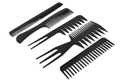 Profesionálne kadernícke hrebene - sada 10 kusov