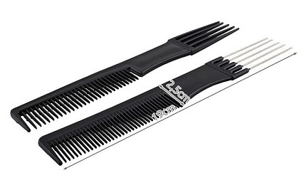 Profesionálne kadernícke hrebene - sada 10 kusov