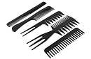 Profesionálne kadernícke hrebene - sada 10 kusov
