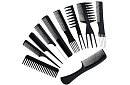Profesionálne kadernícke hrebene - sada 10 kusov