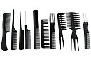 Profesionálne kadernícke hrebene - sada 10 kusov
