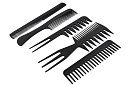 Profesionálne kadernícke hrebene - sada 10 kusov
