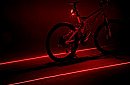 LED svetlo s laserom - na bicykel alebo motorku.