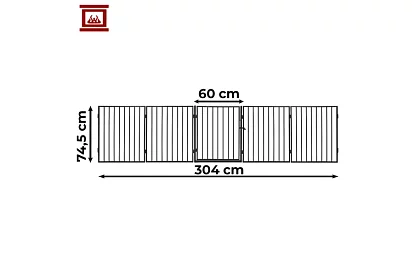Krbová zábrana pred krbom