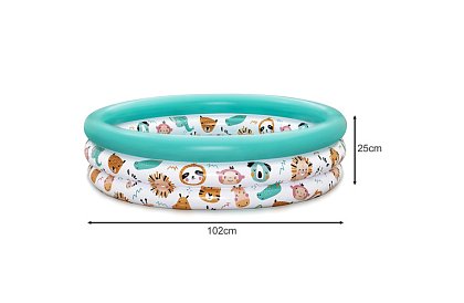 Farebný nafukovací bazénik pre deti 102×25 cm – Bestway 51008