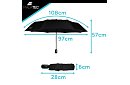 Veľký skladací vetruodolný dáždnik Malatec – rýchle otváranie