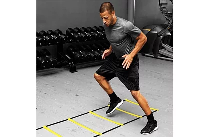 Cvičebný koordinačný rebrík – nastaviteľný, 12 priečok, s taškou