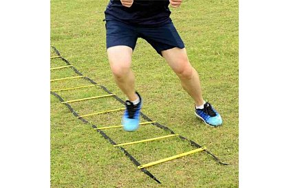 Cvičebný koordinačný rebrík – nastaviteľný, 12 priečok, s taškou