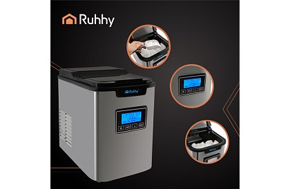 Výrobník ľadových kociek – 3 veľkosti s LCD displejom