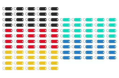 Kľúčenky pre jednoduchú identifikáciu – 100 ks, farebné