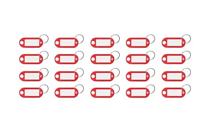 Kľúčenky pre jednoduchú identifikáciu – 100 ks, farebné