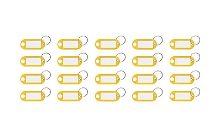 Kľúčenky pre jednoduchú identifikáciu – 100 ks, farebné