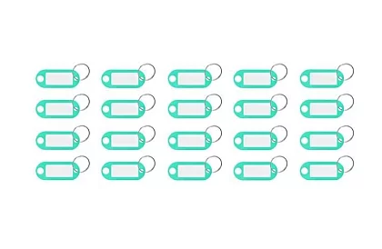 Kľúčenky pre jednoduchú identifikáciu – 100 ks, farebné