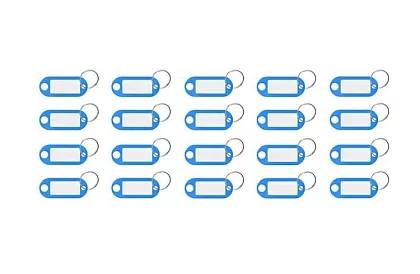 Kľúčenky pre jednoduchú identifikáciu – 100 ks, farebné