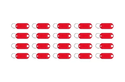 Kľúčenky pre jednoduchú identifikáciu – 100 ks, farebné