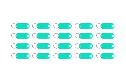 Kľúčenky pre jednoduchú identifikáciu – 100 ks, farebné