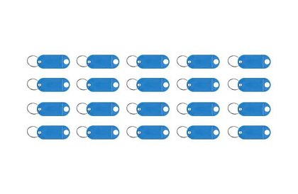 Kľúčenky pre jednoduchú identifikáciu – 100 ks, farebné